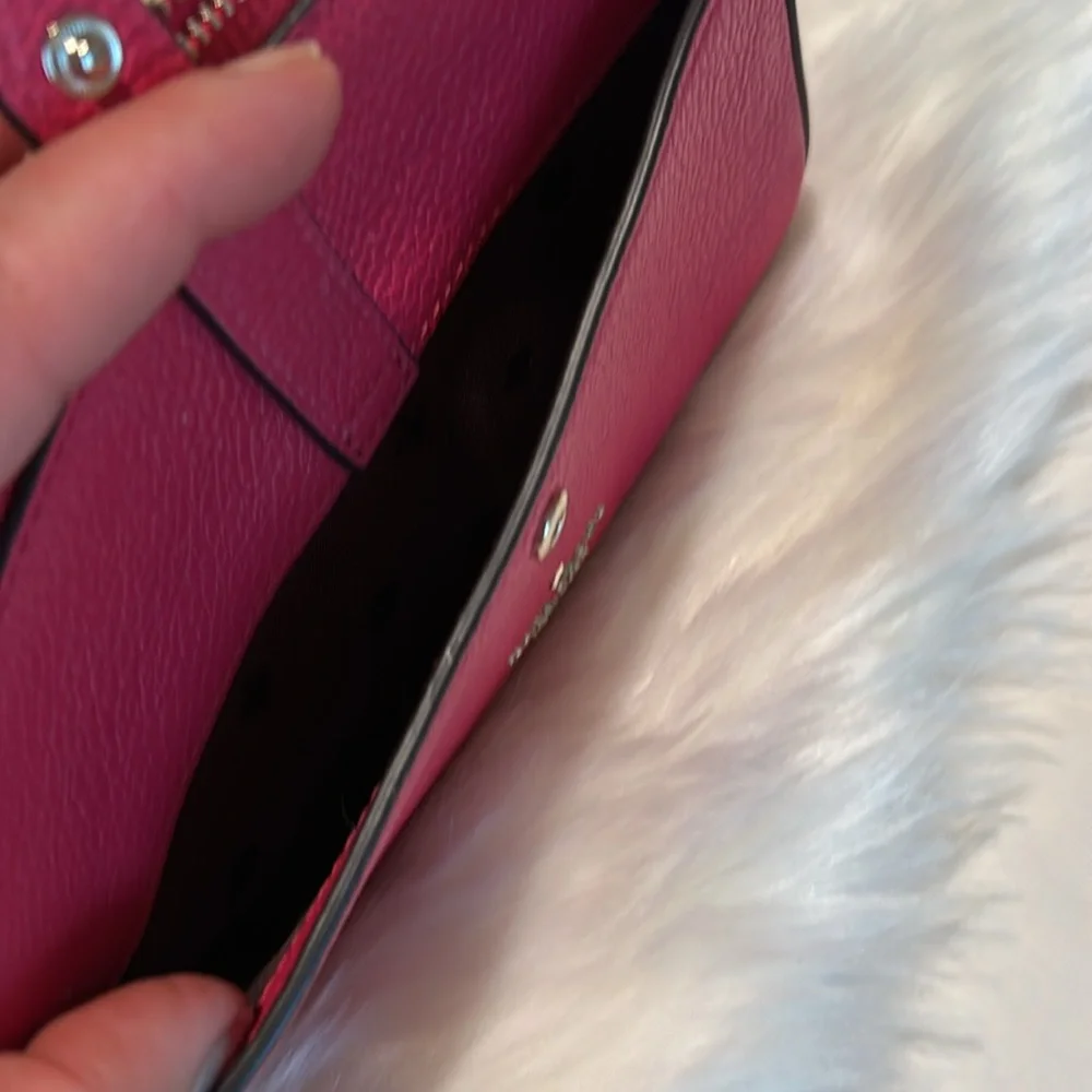 Kate Spade New York Vibrant Fuchsia Red Small Like New Crossbody Bag